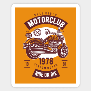 Hell Rider – Retro Ride or Die Vibes Magnet